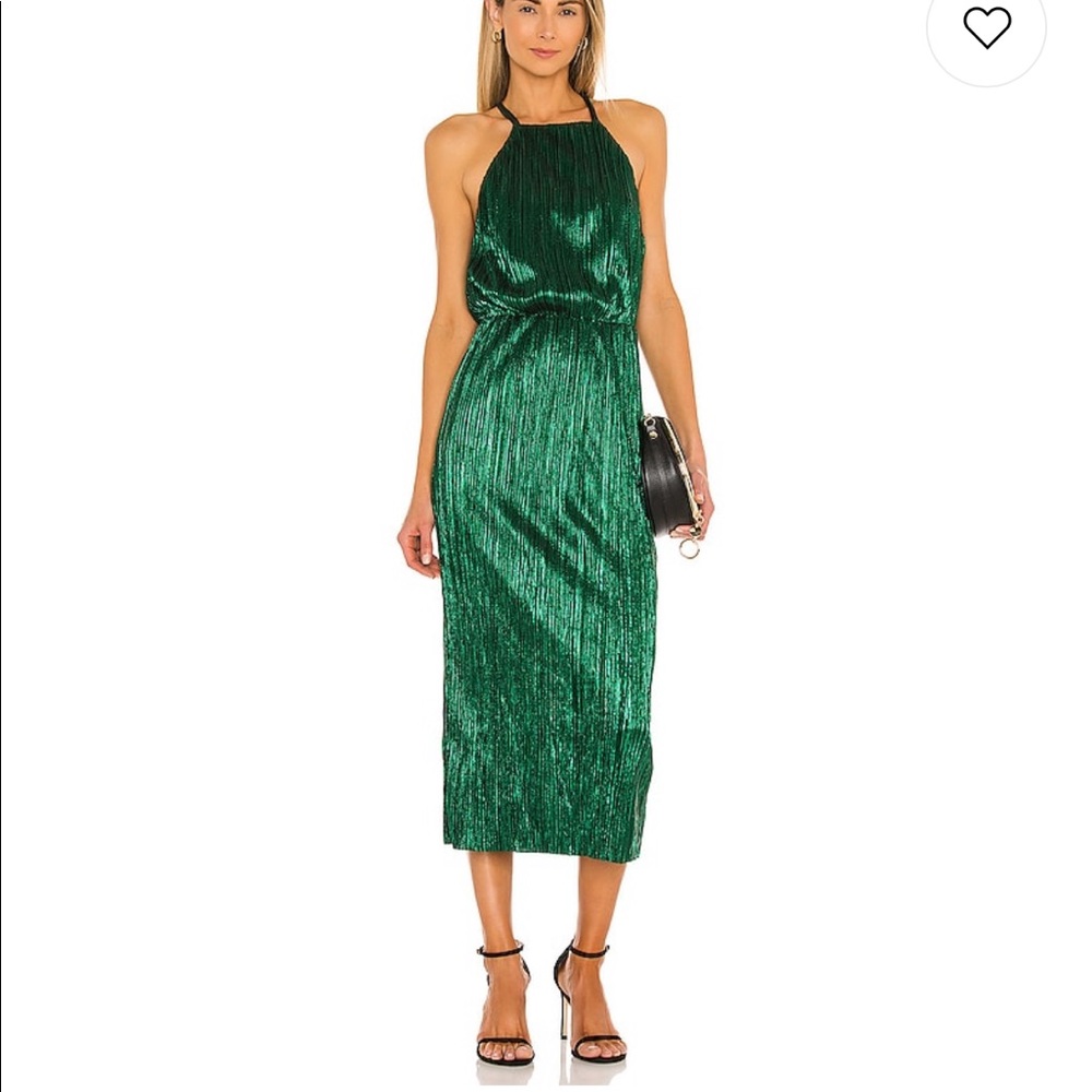 House of Harlow X Revolve Farrah Emerald Dress